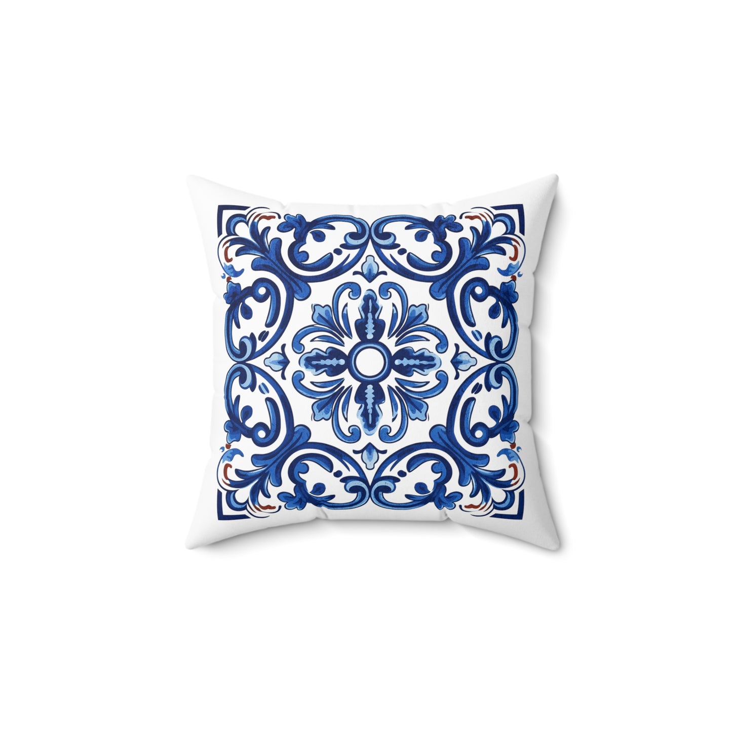 Classic Portuguese Tile Pattern Pillow - Infuse Elegance into Your Home