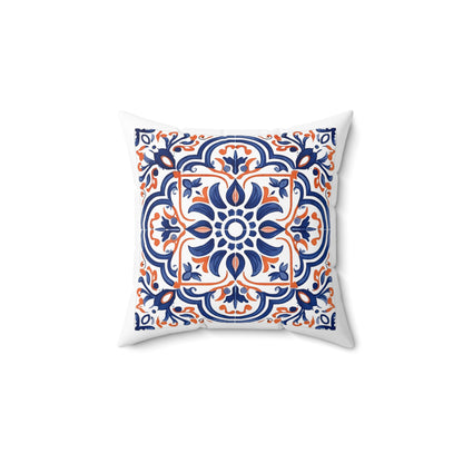 Classic Portuguese Tile Pattern Pillow - Infuse Elegance into Your Home