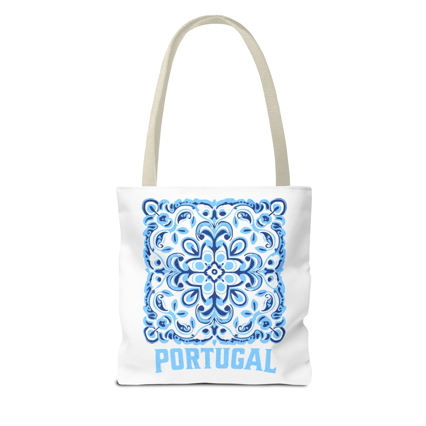 Elegant Tote Bag with Portugal and Portuguese Tile Design - Retro, Minimalist & Contemporary Style