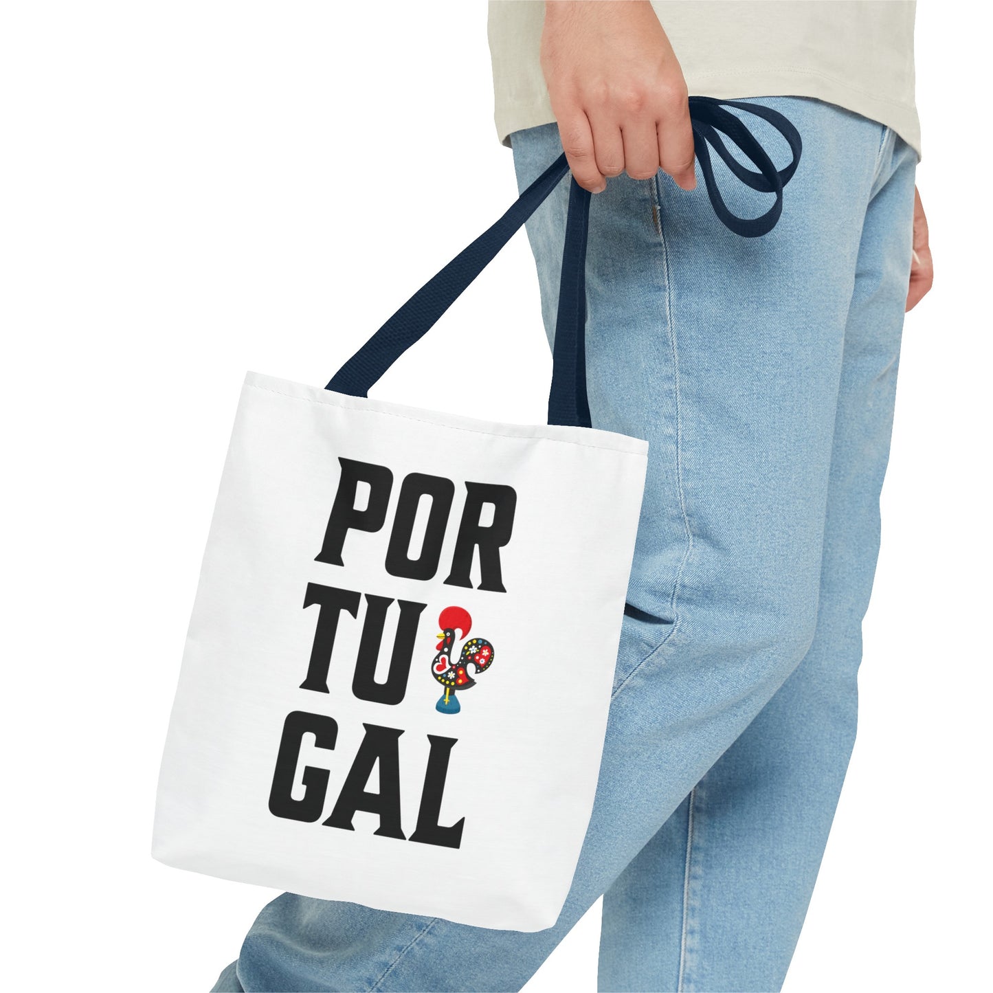 Elegant Tote Bag with Portugal Design and Galo de Barcelos - Retro, Minimalist and Contemporary