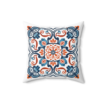 Portuguese Heritage Tile Pillow - Infuse Your Space with Timeless Elegance