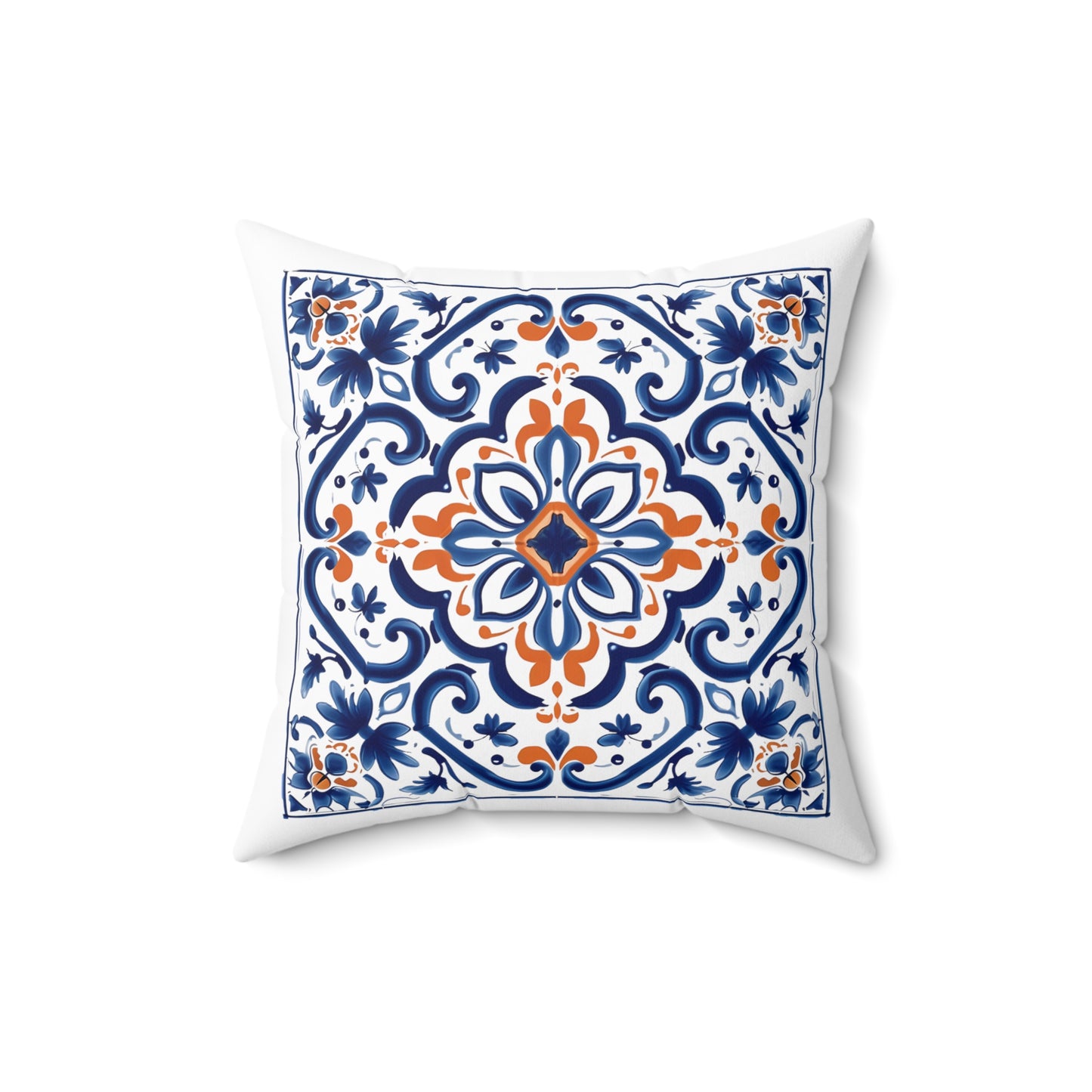 Elegant Portuguese Tile Design Pillow - Bring the Beauty of Portugal Home