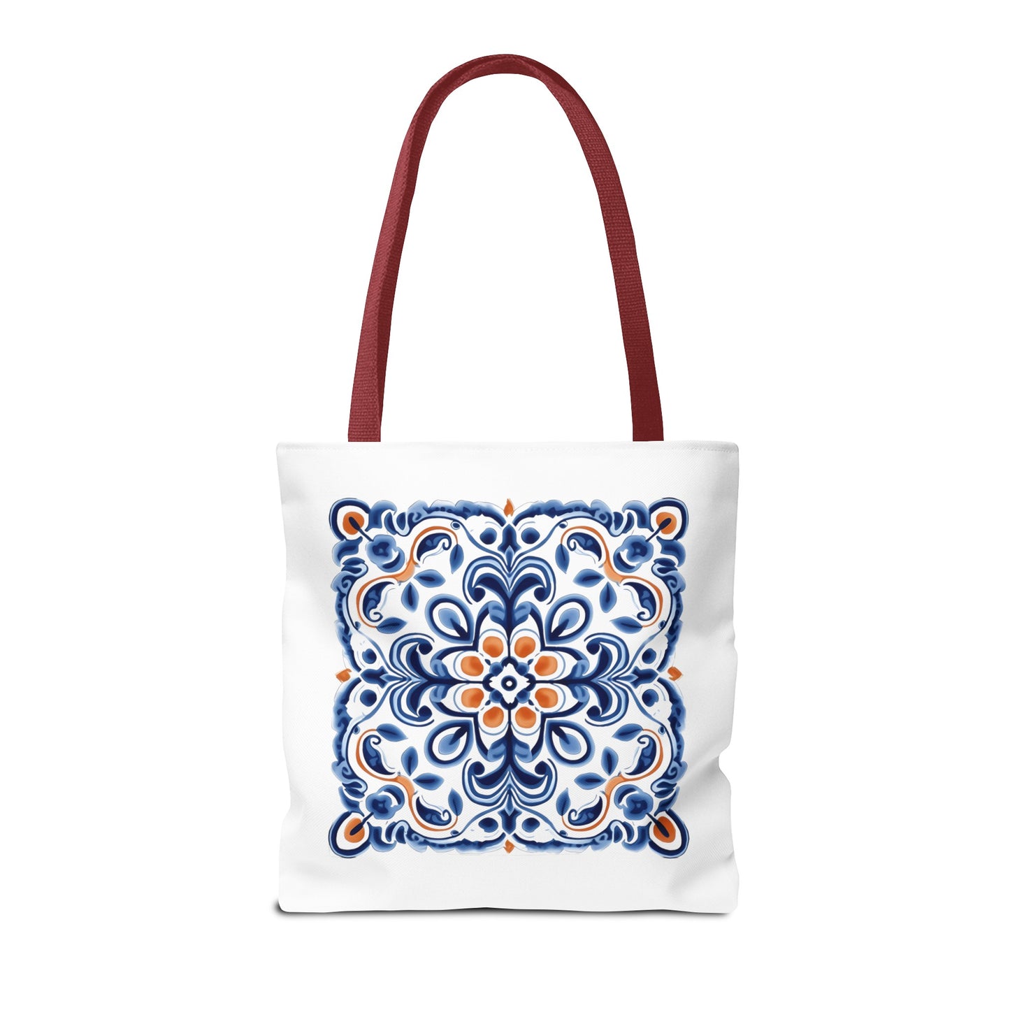 Trendy Tote Bag with Portuguese Tiles Design - Retro, Minimalist & Contemporary Style