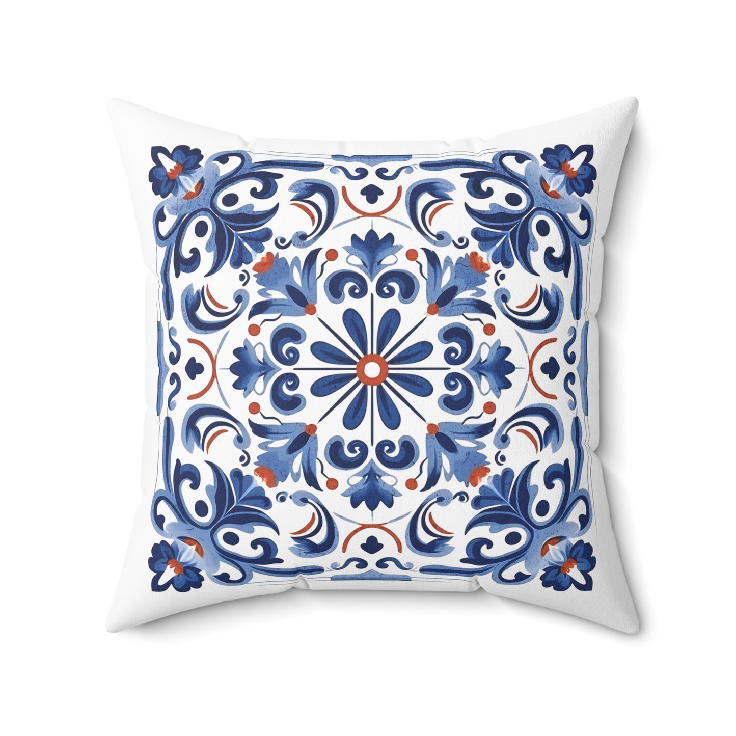 Elegant Tile Pattern Pillow - Portuguese Heritage for Your Home