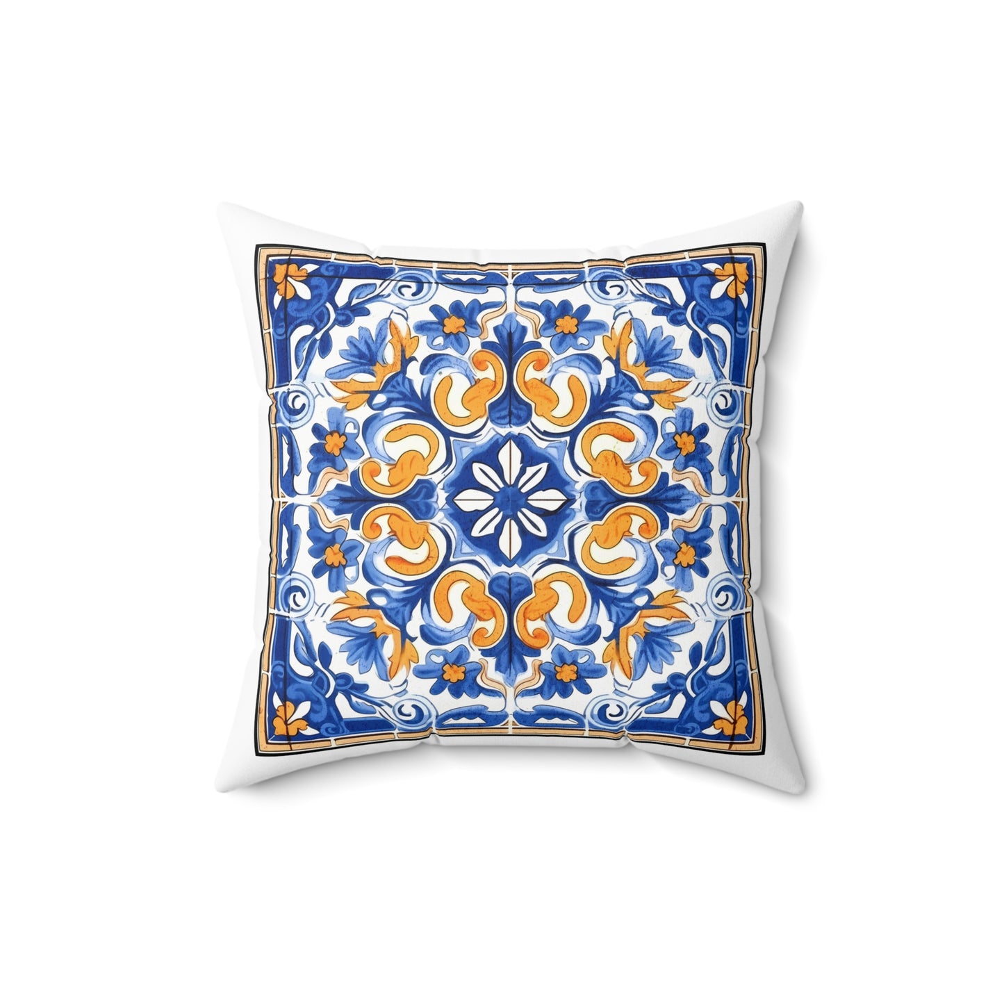 Timeless Tile Design Pillow - Embrace Portuguese Elegance