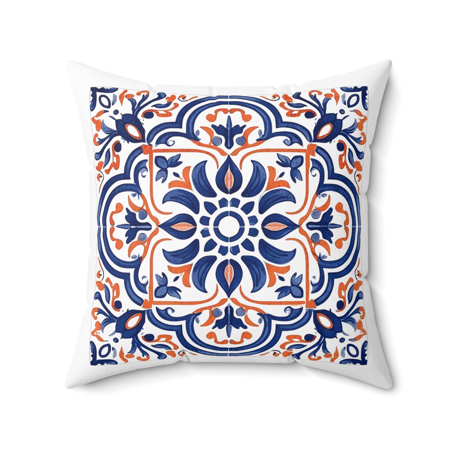 Classic Portuguese Tile Pattern Pillow - Infuse Elegance into Your Home