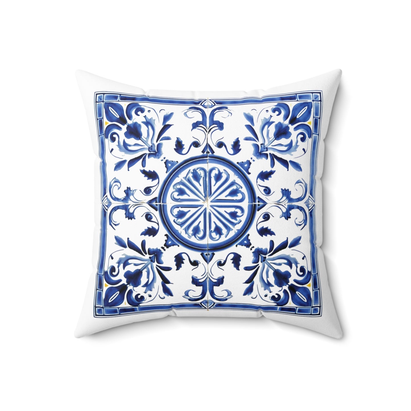 Portuguese Blue Tile Decorative Pillow - Embrace Portuguese Elegance