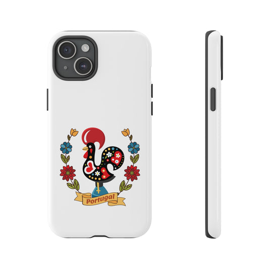 Stylish Phone Case with Galo de Barcelos and Portugal Theme - Different Models iPhone, Samsung, Google