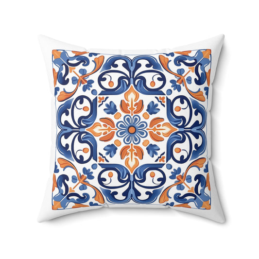 Traditional Portuguese Tile Inspired Pillow - Bring Portugal Home