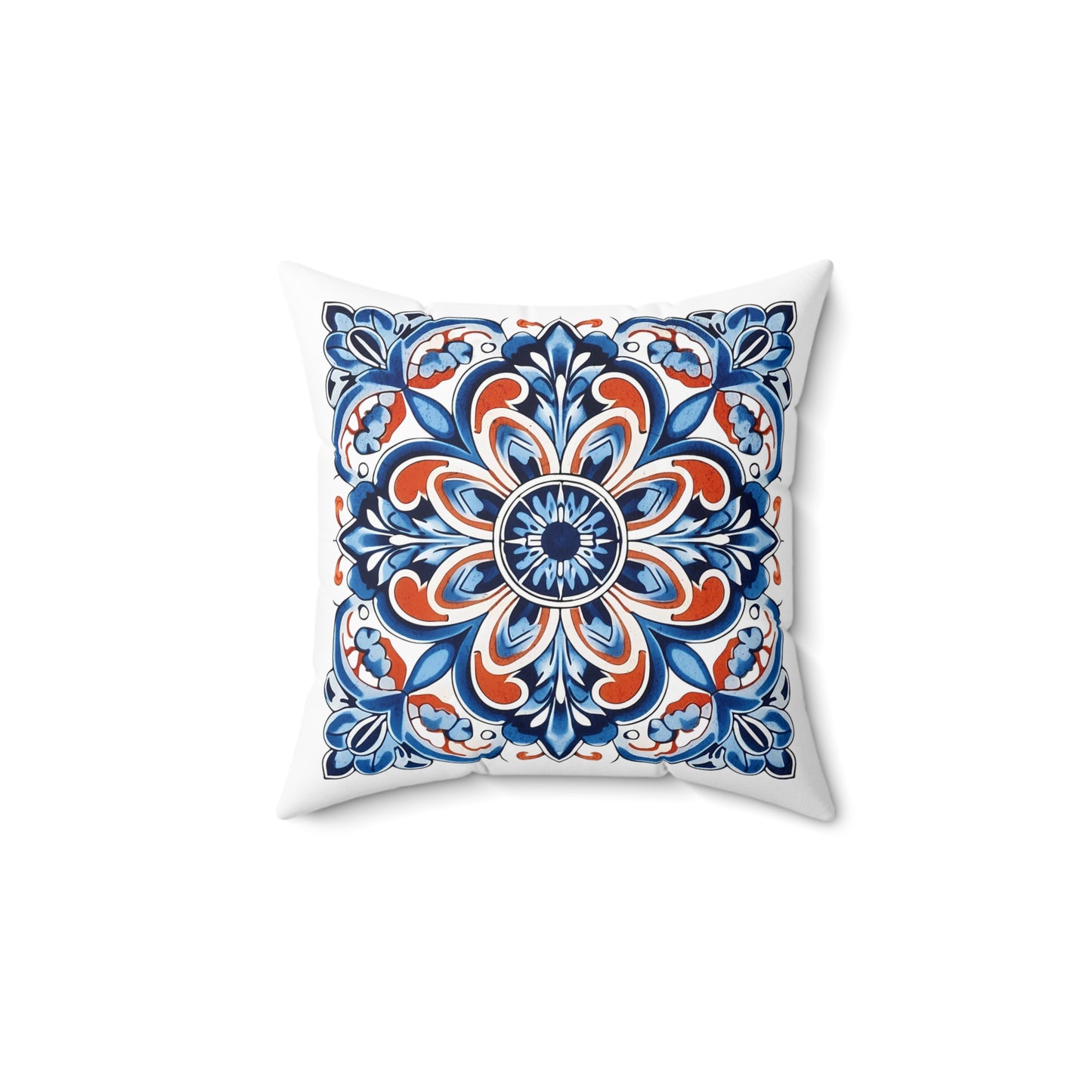 Authentic Tile Pattern Pillow - Bring Portugal's Charm to Your Home