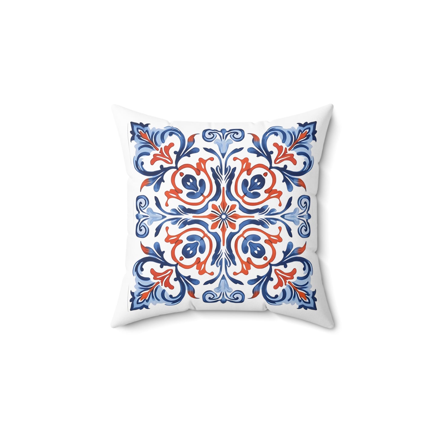 Classic Portuguese Tile Pattern Pillow - Infuse Elegance into Your Home