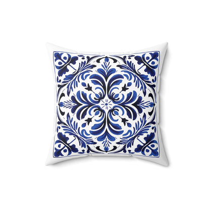 Portuguese Tile Pattern Throw Pillow - Infuse Your Home with Portuguese Culture