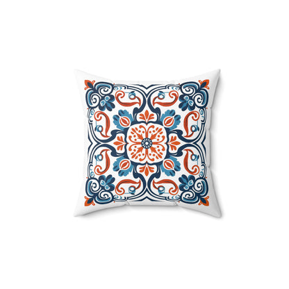 Portuguese Heritage Tile Pillow - Infuse Your Space with Timeless Elegance