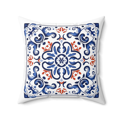 Elegant Tile Pattern Pillow - Portuguese Heritage for Your Home