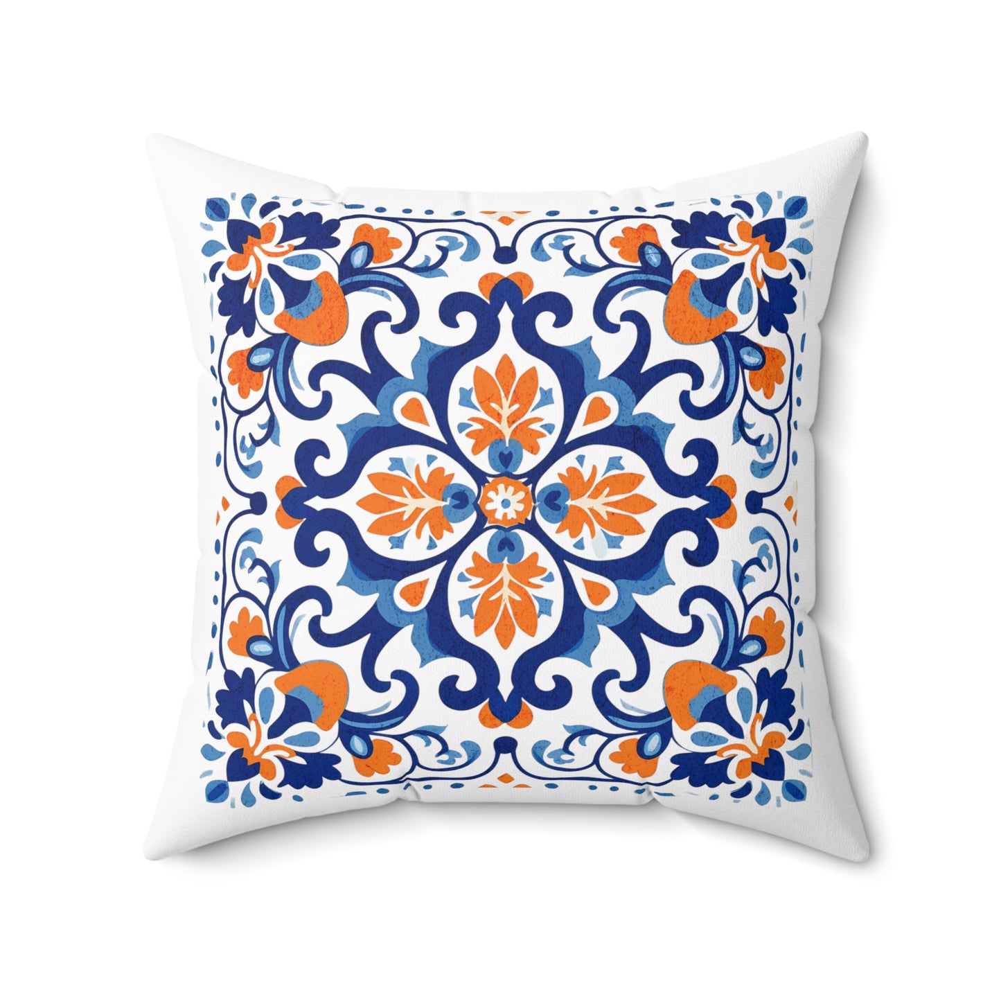 Elegant Tile Pattern Pillow - Portuguese Heritage for Your Home