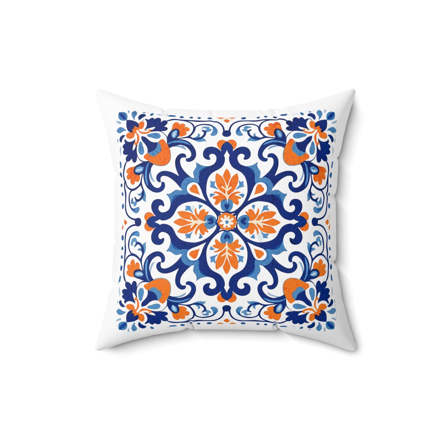 Elegant Tile Pattern Pillow - Portuguese Heritage for Your Home