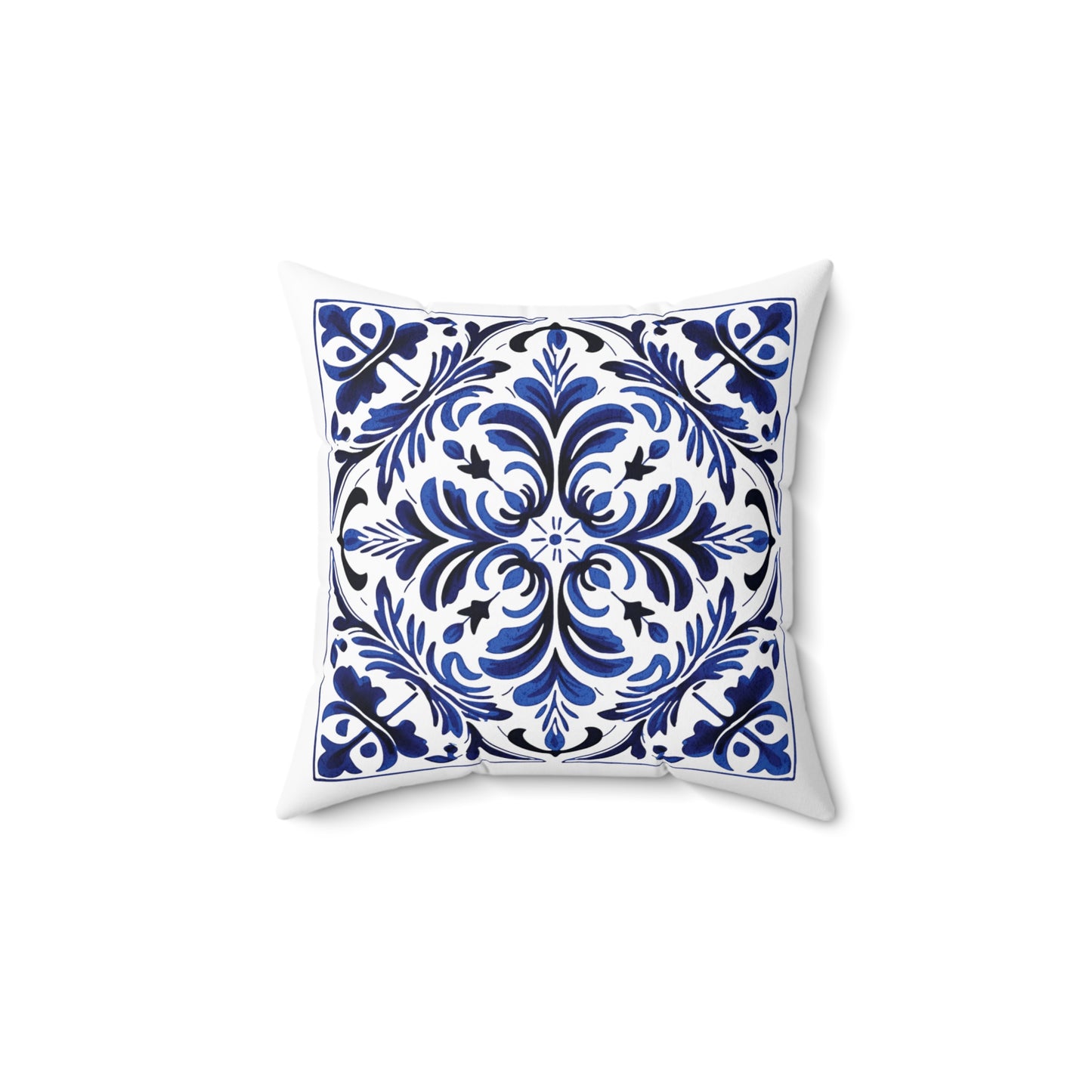 Portuguese Tile Pattern Throw Pillow - Infuse Your Home with Portuguese Culture