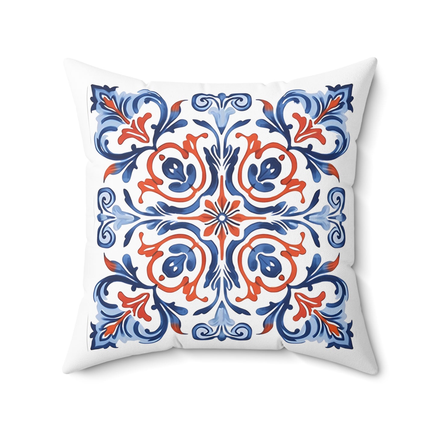 Classic Portuguese Tile Pattern Pillow - Infuse Elegance into Your Home