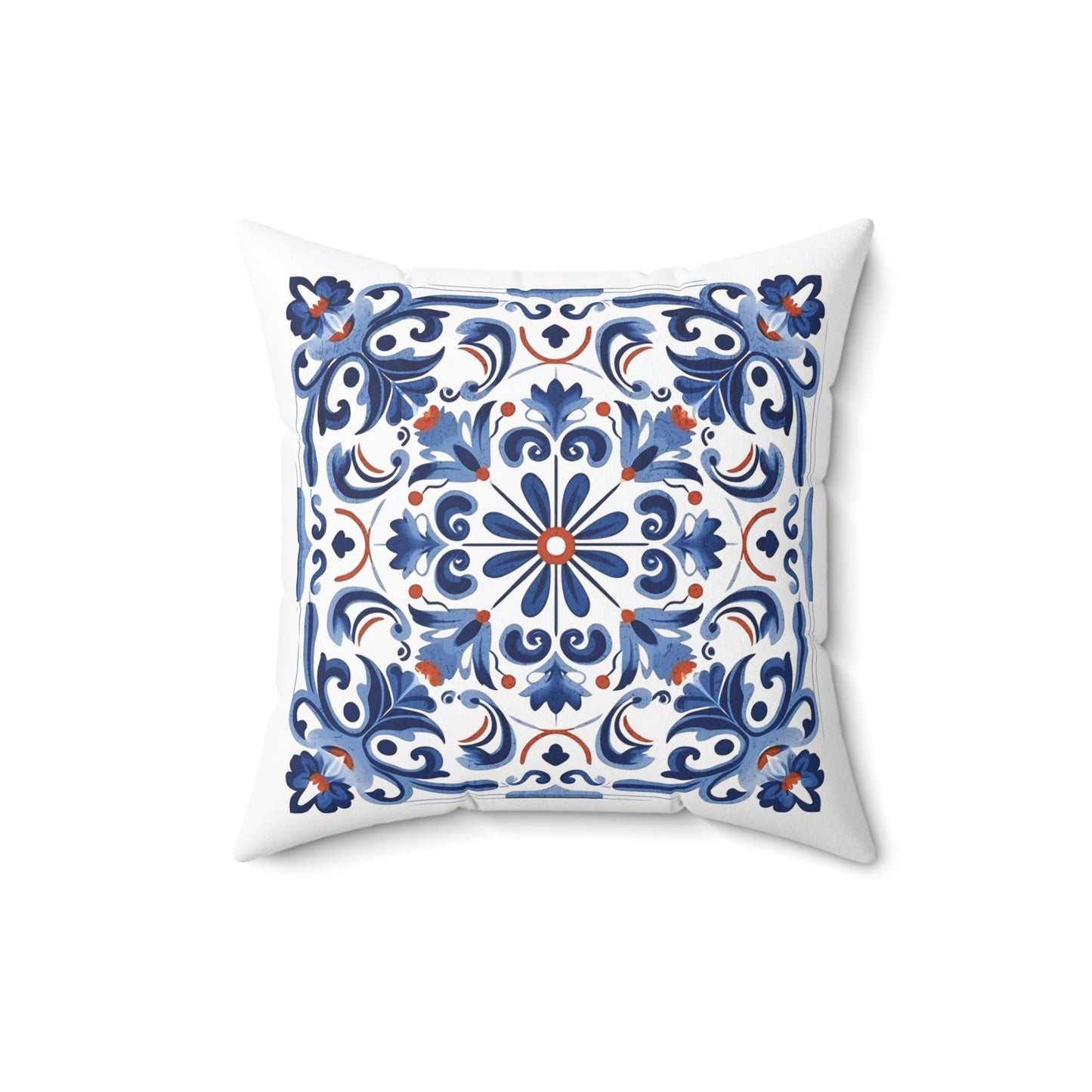 Elegant Tile Pattern Pillow - Portuguese Heritage for Your Home