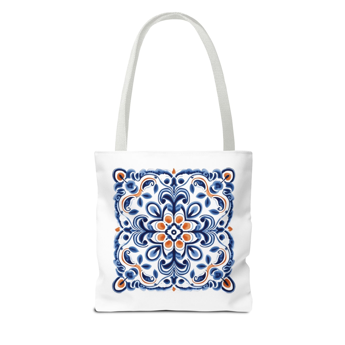 Trendy Tote Bag with Portuguese Tiles Design - Retro, Minimalist & Contemporary Style