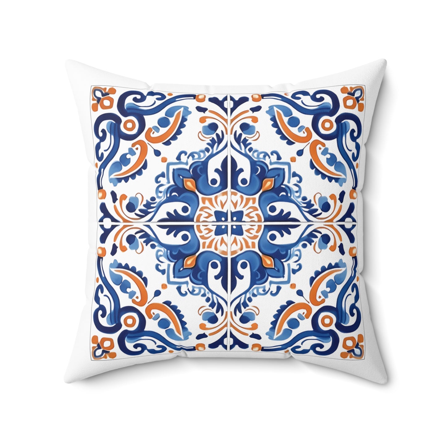 Elegant Portuguese Tile Design Pillow - Bring the Beauty of Portugal Home