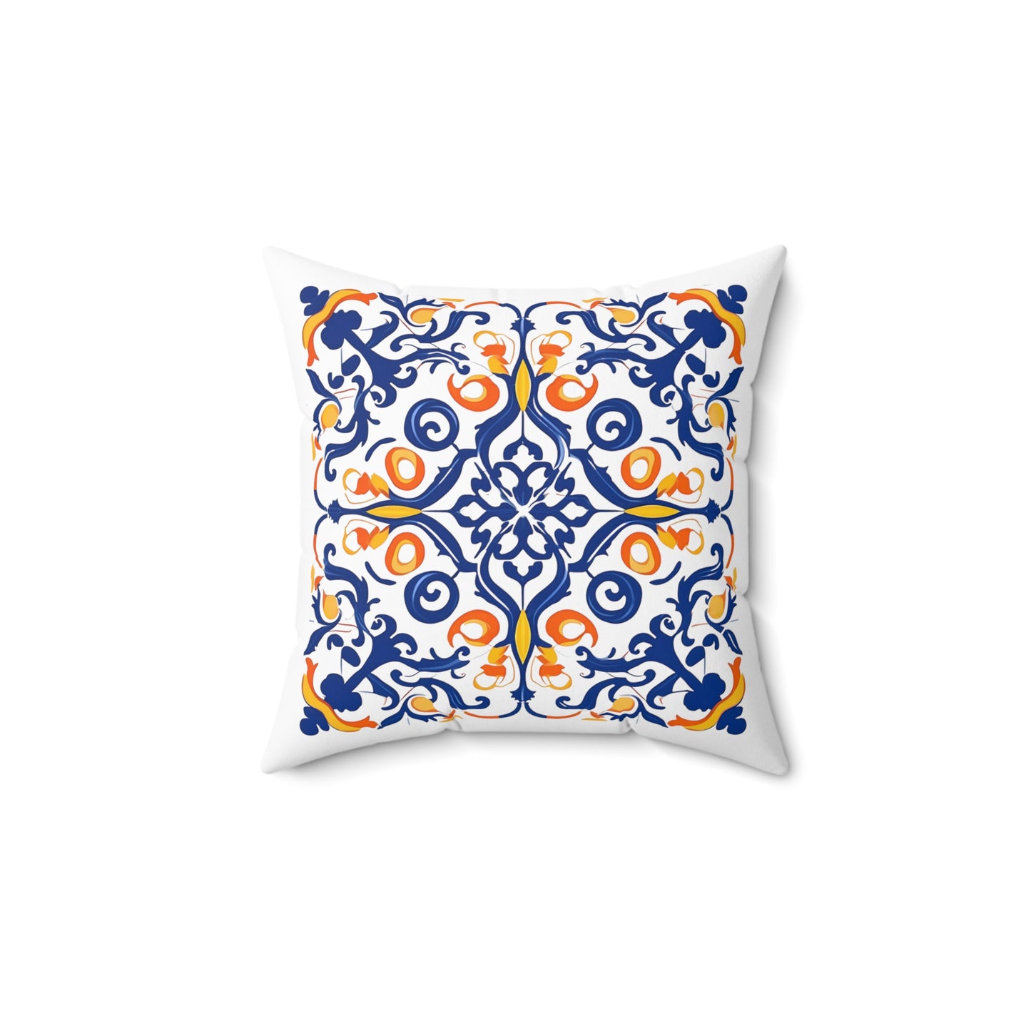 Authentic Tile Pattern Pillow - Bring Portugal's Charm to Your Home