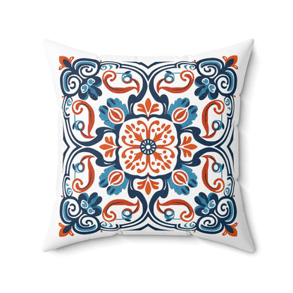 Portuguese Heritage Tile Pillow - Infuse Your Space with Timeless Elegance