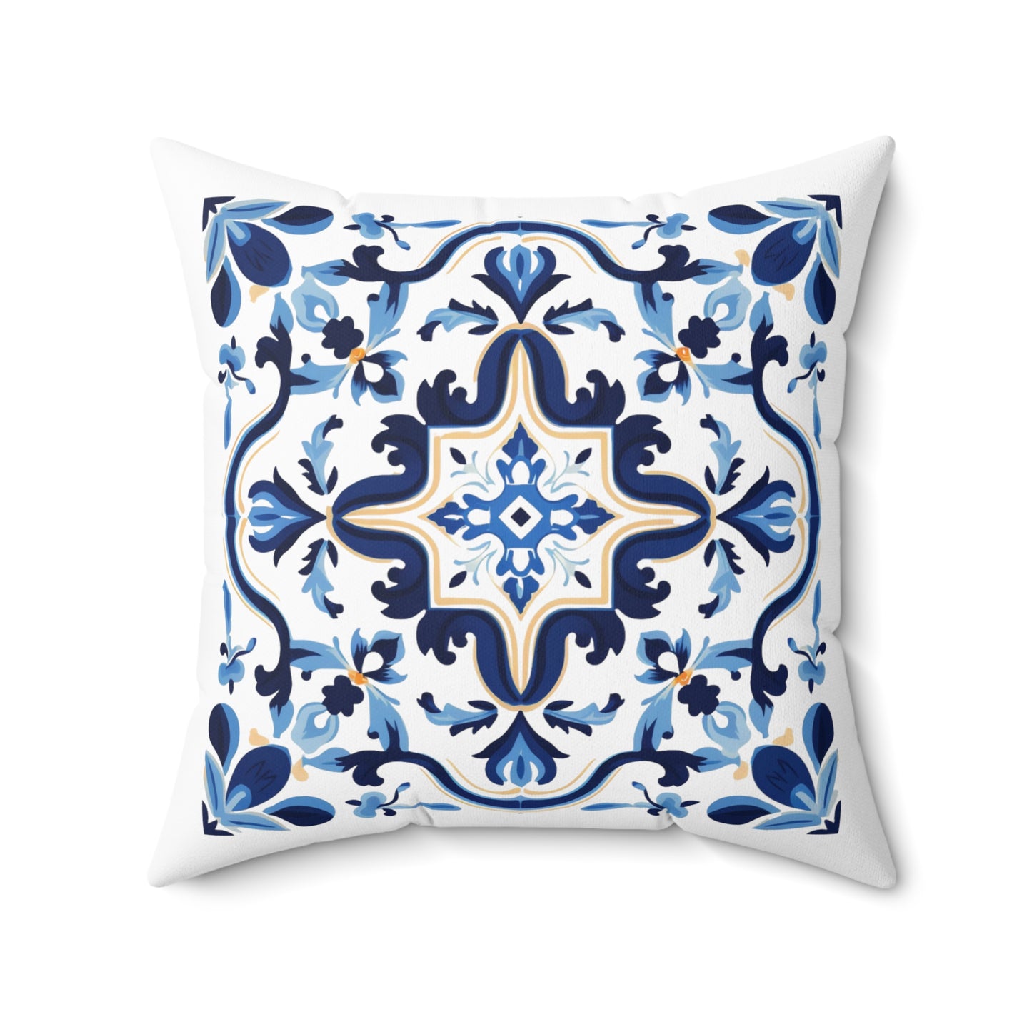 Classic Tile Pattern Pillow - Add a Touch of Portugal to Your Home