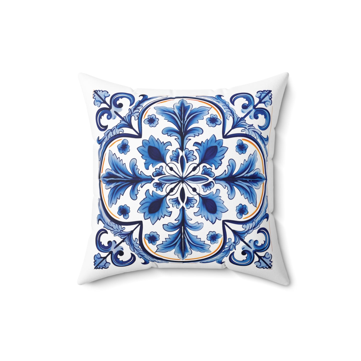 Portuguese Tile Pattern Pillow - Infuse Your Home with Timeless Elegance