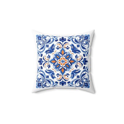 Authentic Portuguese Tile Pattern Pillow - Infuse Your Home with Elegance