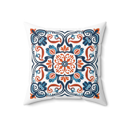 Portuguese Heritage Tile Pillow - Infuse Your Space with Timeless Elegance