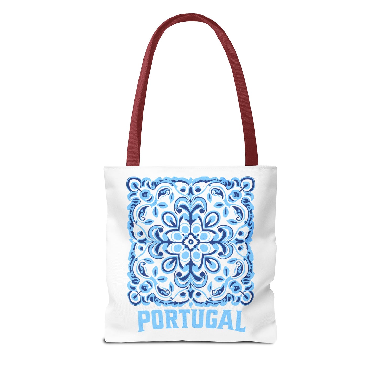 Elegant Tote Bag with Portugal and Portuguese Tile Design - Retro, Minimalist & Contemporary Style