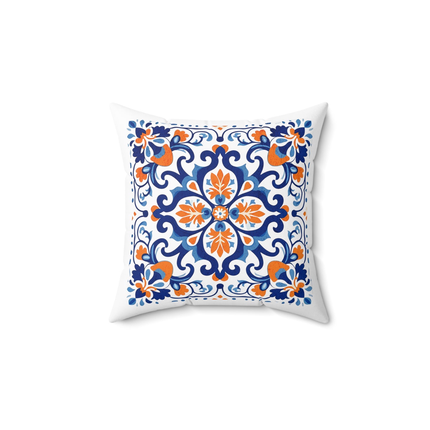 Elegant Tile Pattern Pillow - Portuguese Heritage for Your Home