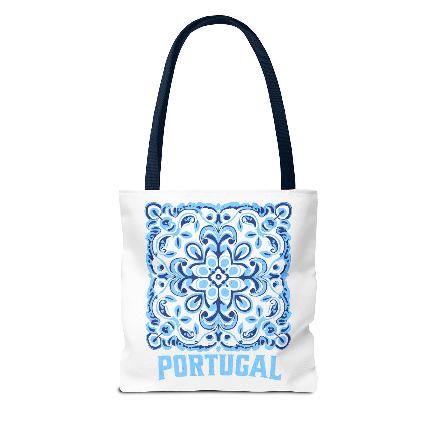 Elegant Tote Bag with Portugal and Portuguese Tile Design - Retro, Minimalist & Contemporary Style