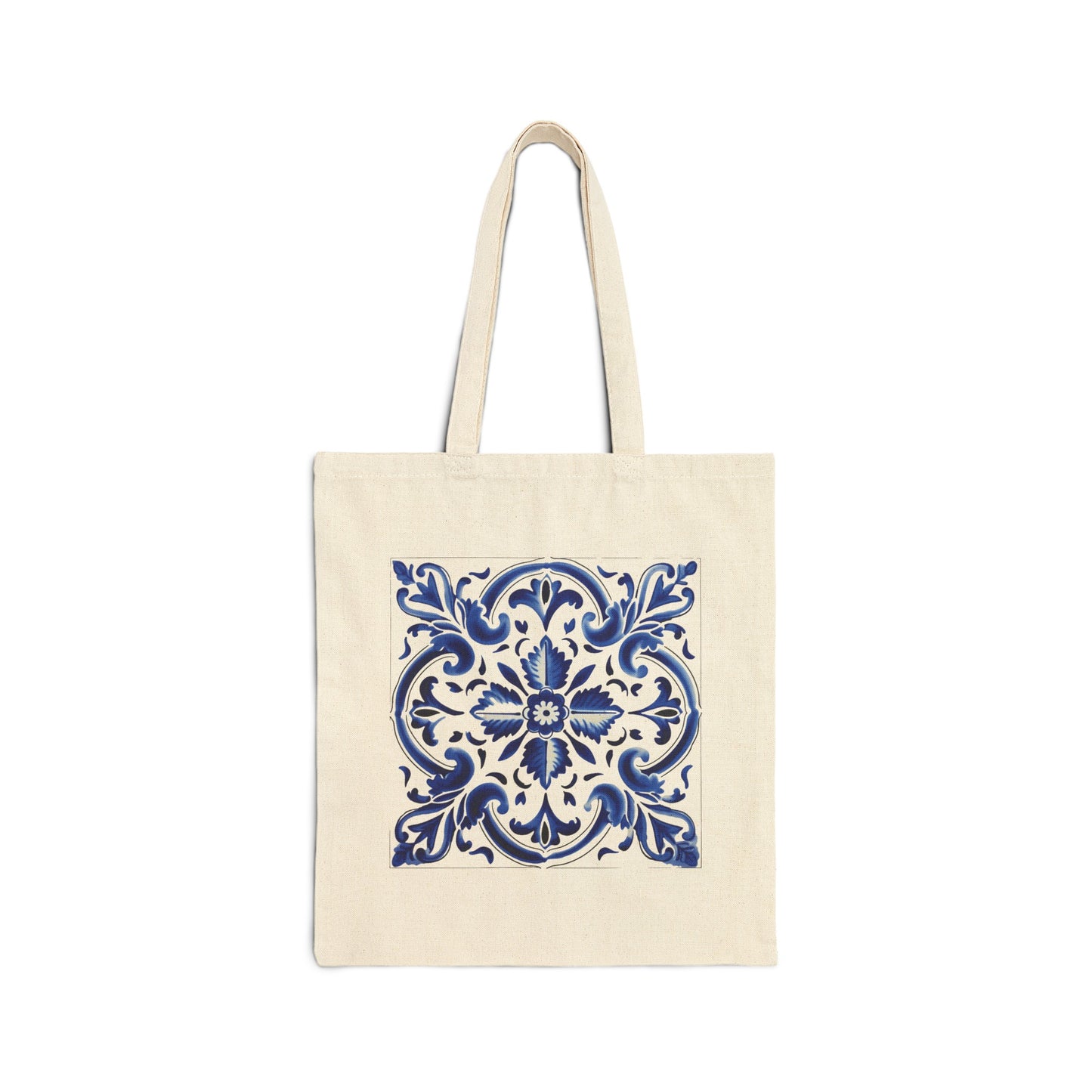 Trendy Tote Bag with Portuguese Tiles Design - Retro, Minimalist & Contemporary Blend