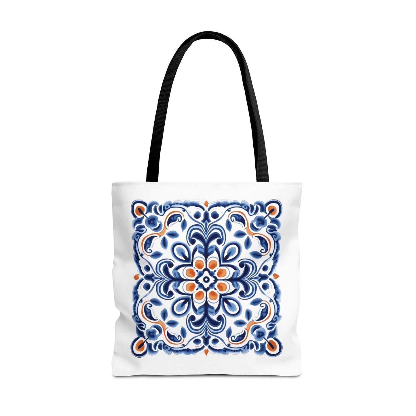 Trendy Tote Bag with Portuguese Tiles Design - Retro, Minimalist & Contemporary Style