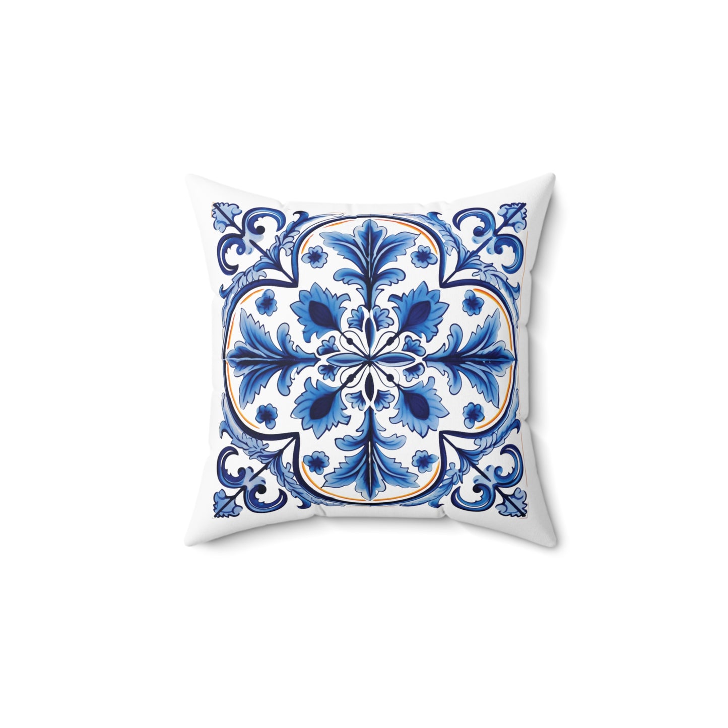 Portuguese Tile Pattern Pillow - Infuse Your Home with Timeless Elegance