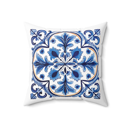 Portuguese Tile Pattern Pillow - Infuse Your Home with Timeless Elegance