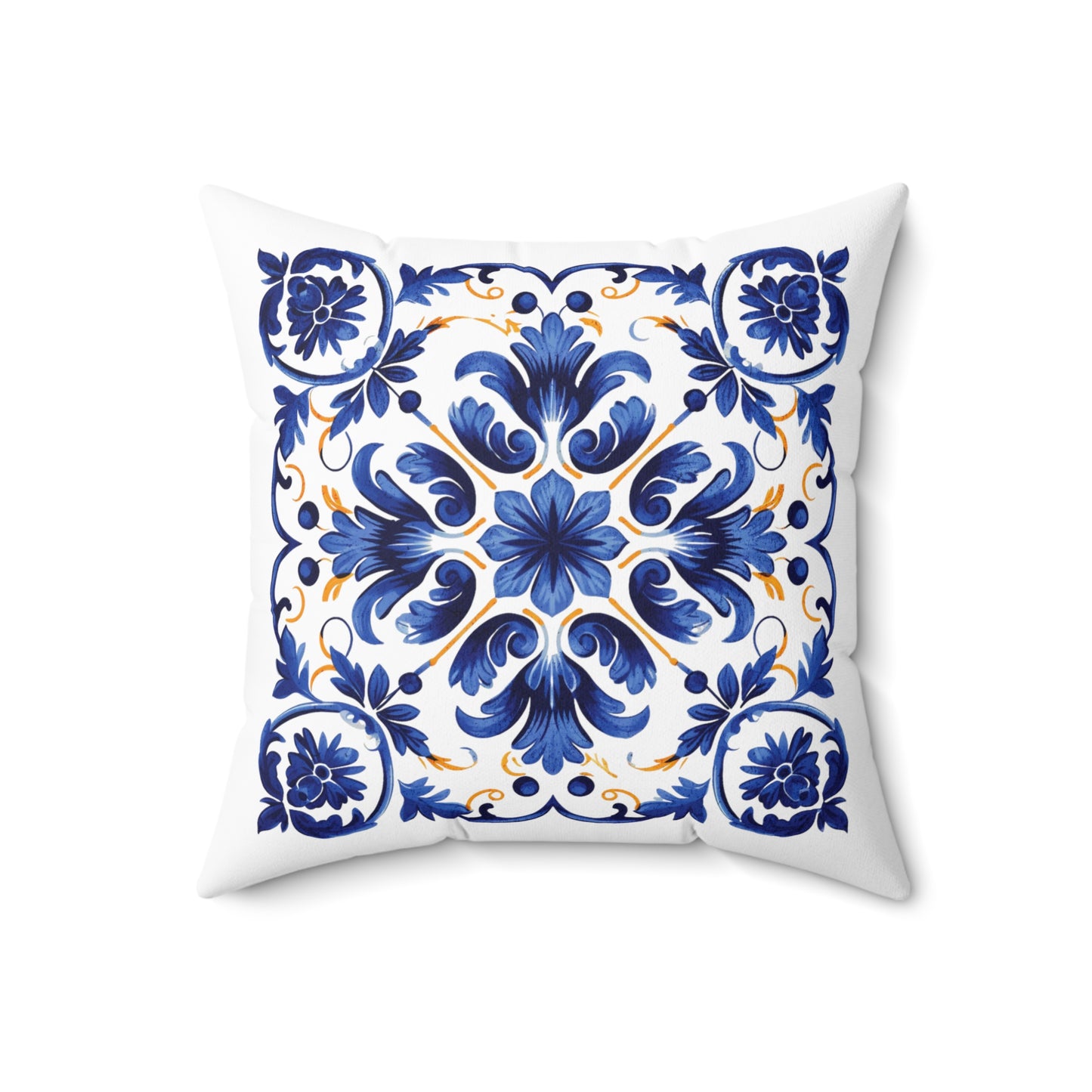 Portuguese Tile Inspired Decorative Pillow - Bring Portuguese Charm Home