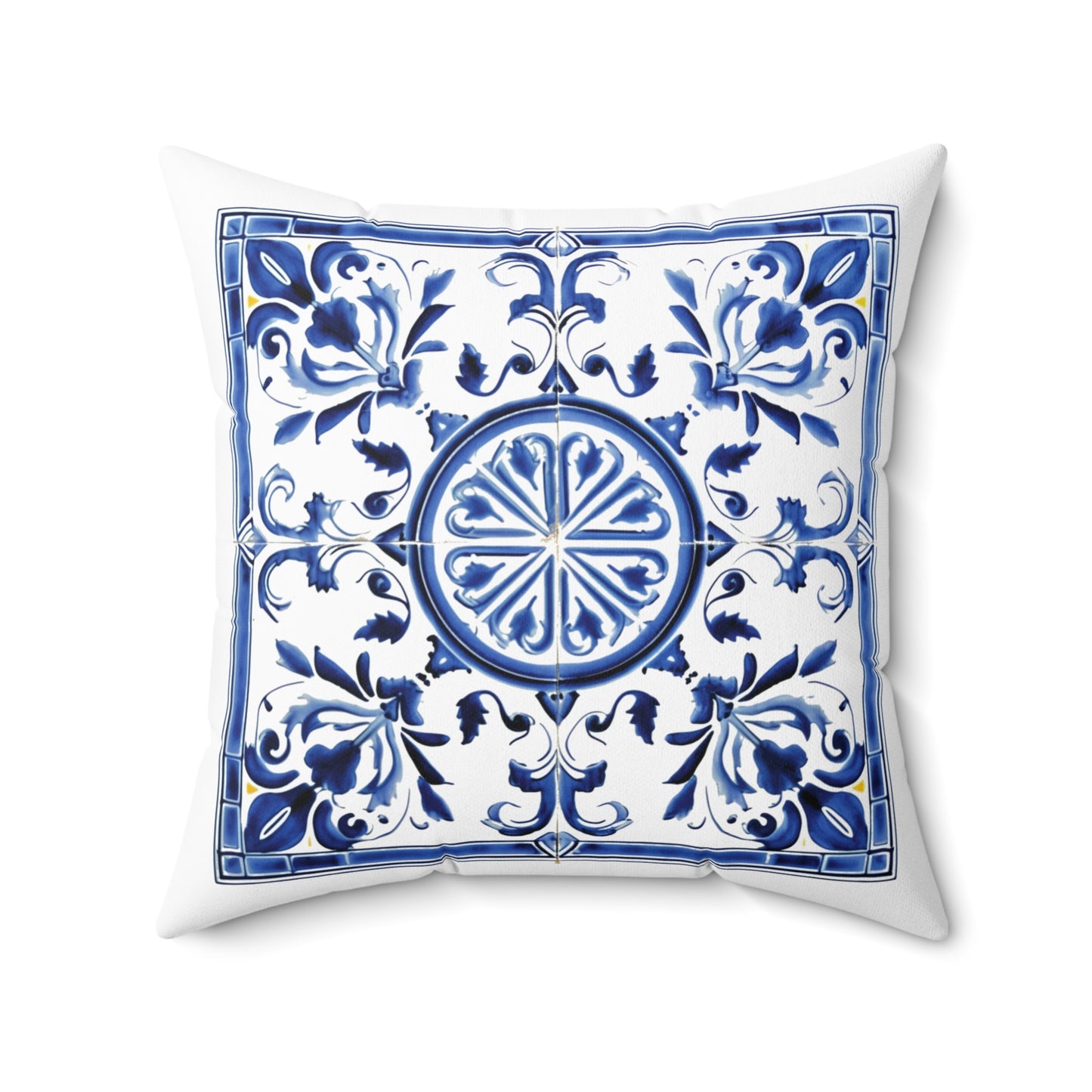 Portuguese Blue Tile Decorative Pillow - Embrace Portuguese Elegance