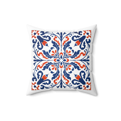 Classic Portuguese Tile Pattern Pillow - Infuse Elegance into Your Home