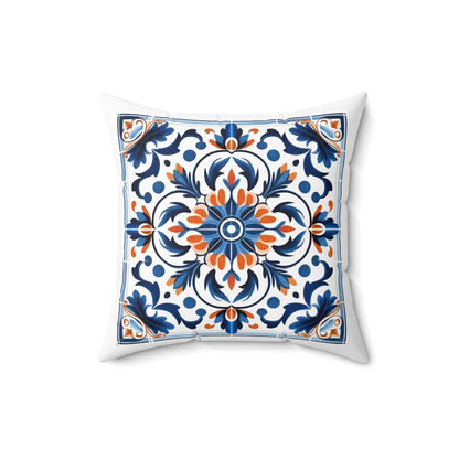 Traditional Portuguese Tile Decorative Pillow - Infuse Your Home with Portuguese Charm