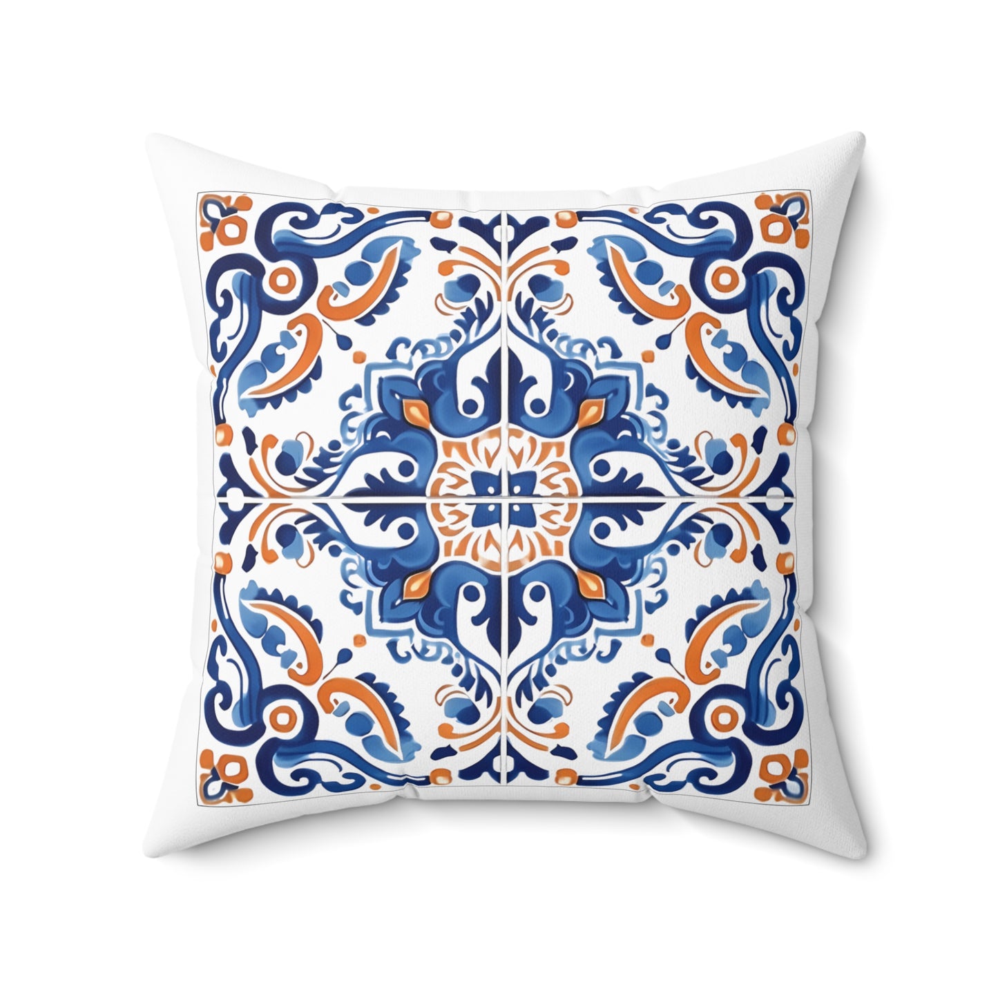 Elegant Portuguese Tile Design Pillow - Bring the Beauty of Portugal Home