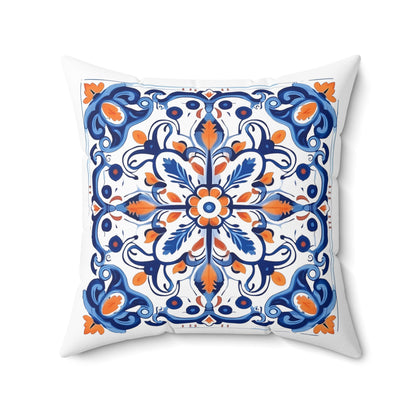 Authentic Tile Pattern Pillow - Bring Portugal's Charm to Your Home