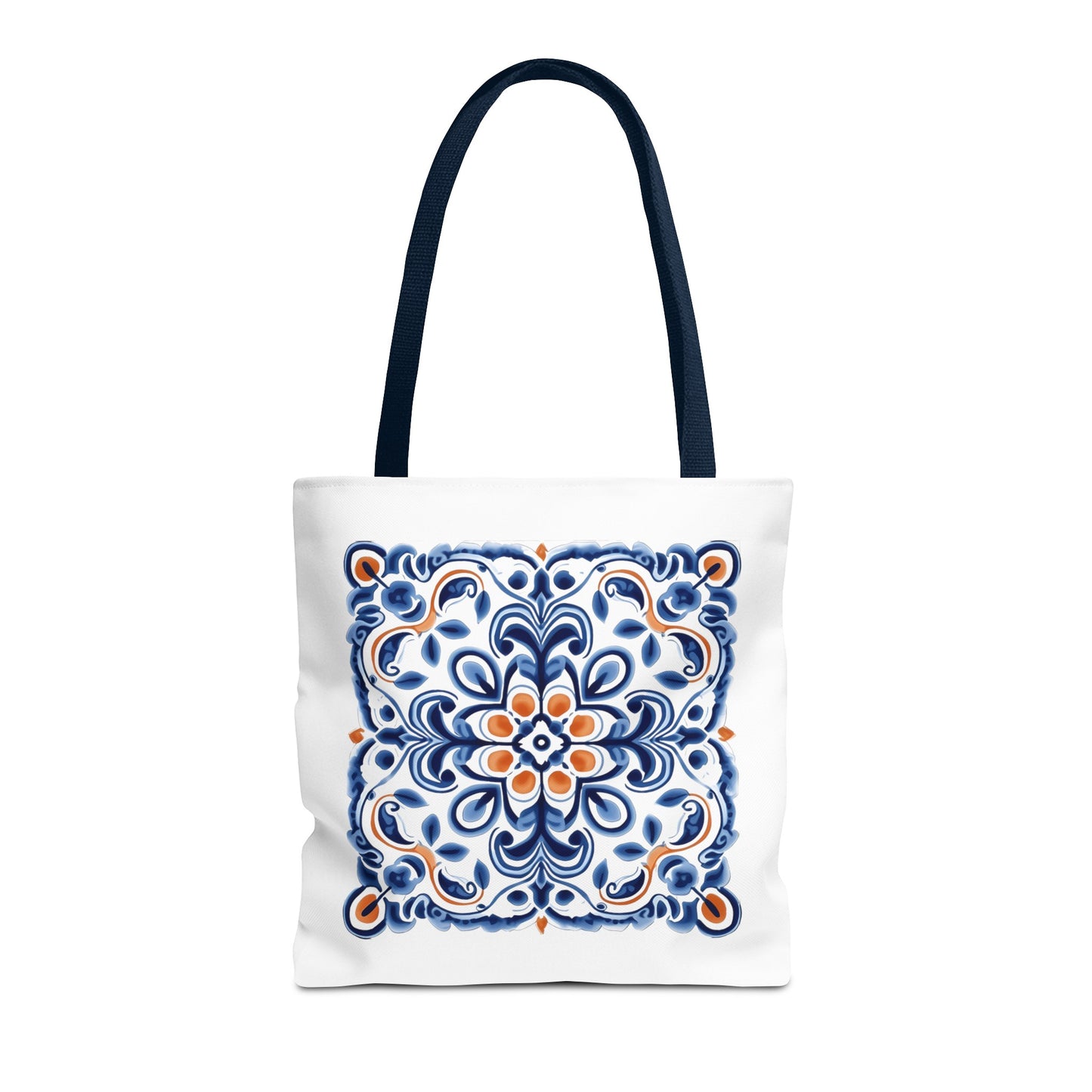 Trendy Tote Bag with Portuguese Tiles Design - Retro, Minimalist & Contemporary Style