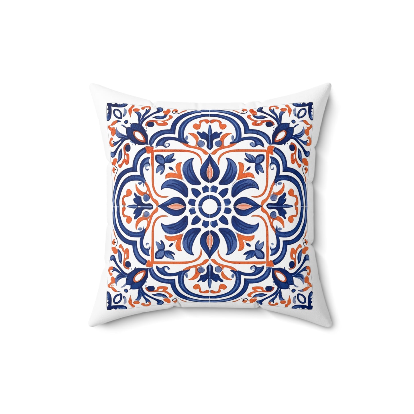 Classic Portuguese Tile Pattern Pillow - Infuse Elegance into Your Home