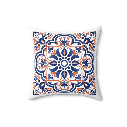 Classic Portuguese Tile Pattern Pillow - Infuse Elegance into Your Home