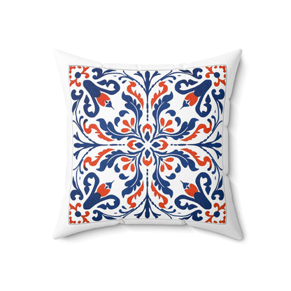 Classic Portuguese Tile Pattern Pillow - Infuse Elegance into Your Home