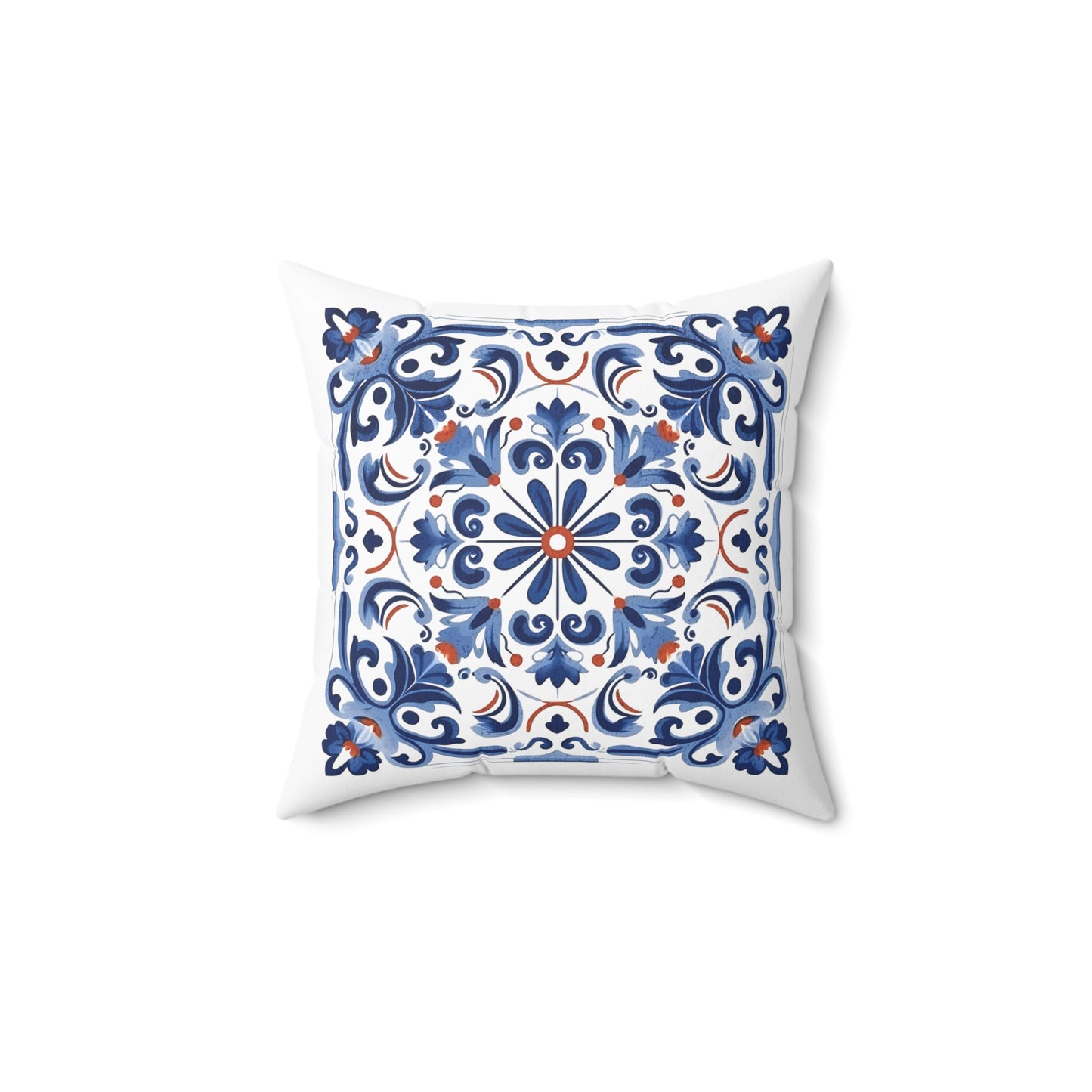 Elegant Tile Pattern Pillow - Portuguese Heritage for Your Home