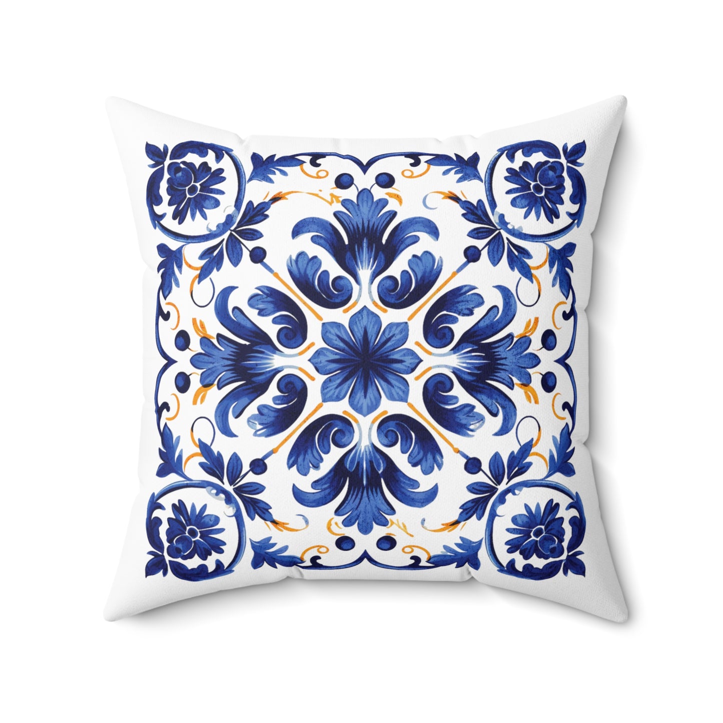 Portuguese Tile Inspired Decorative Pillow - Bring Portuguese Charm Home